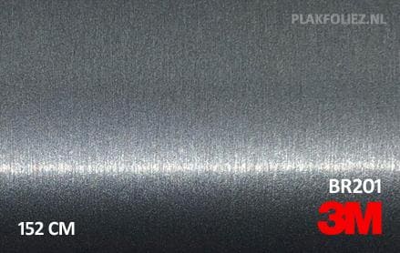 3M 2080 BR201 Brushed Steel plakfolie