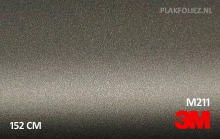 3M 2080 M211 Matte Charcoal Metallic plakfolie