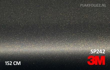 3M 2080 SP242 Satin Gold Dust Black plakfolie