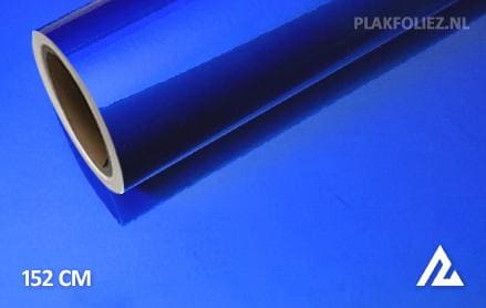 Glans metallic blauw plakfolie