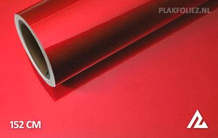 Glans metallic rood plakfolie