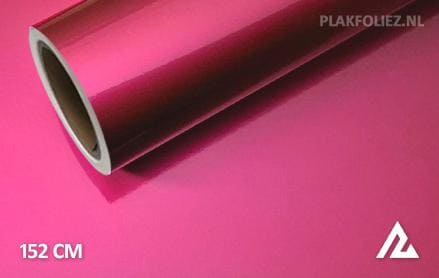 Glans metallic roze plakfolie