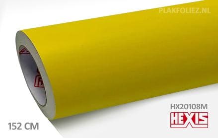 Hexis HX20108M Lemon Yellow Matt plakfolie