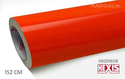 Hexis HX20165B Mandarin Red Gloss plakfolie