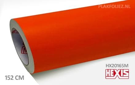 Hexis HX20165M Mandarin Red Matt plakfolie