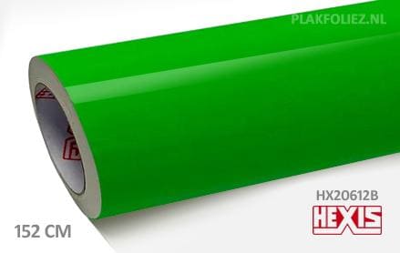 Hexis HX20612B Fluor Green Gloss plakfolie