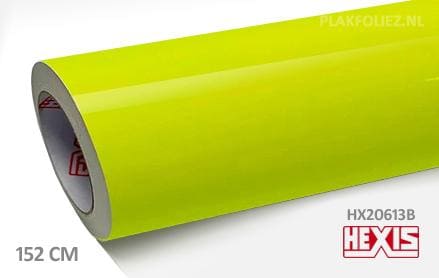 Hexis HX20613B Fluor Yellow Gloss plakfolie