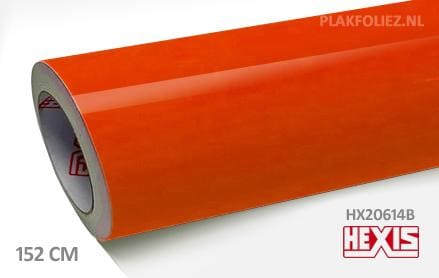 Hexis HX20614B Fluor Orange Gloss plakfolie