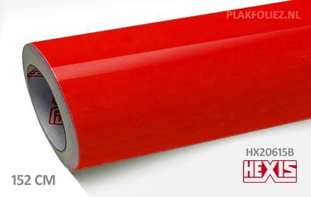 Hexis HX20615B Fluor Red Gloss plakfolie