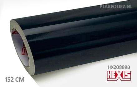 Hexis HX20889B Coal Black Gloss plakfolie