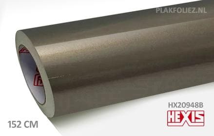 Hexis HX20948B Bronze Grey Metal Gloss plakfolie