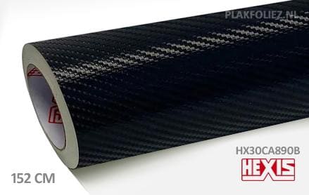 Hexis HX30CA890B Black Carbon Gloss plakfolie