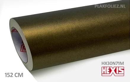 Hexis HX30N71M Golden Black Matt plakfolie