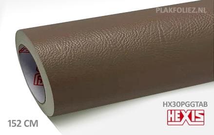 Hexis HX30PGGTAB Taupe Grain Leather Gloss plakfolie