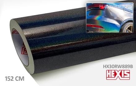 Hexis HX30RW889B Black Rainbow Gloss plakfolie