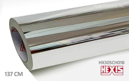 Hexis HX30SCH01B Super Chrome Silver Gloss plakfolie