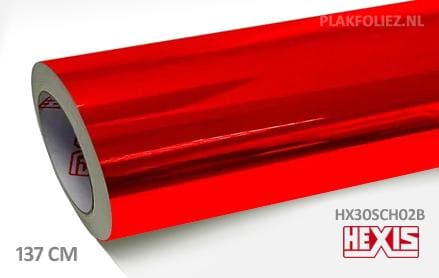 Hexis HX30SCH02B Super Chrome Red Gloss plakfolie