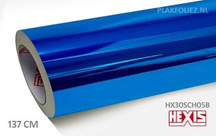 Hexis HX30SCH05B Super Chrome Blue Gloss plakfolie