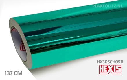 Hexis HX30SCH09B Super Chrome Turquoise Gloss plakfolie